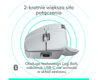 Logitech MX Master 4 for Mac Jasnoszary - 1365781 - zdjęcie 6